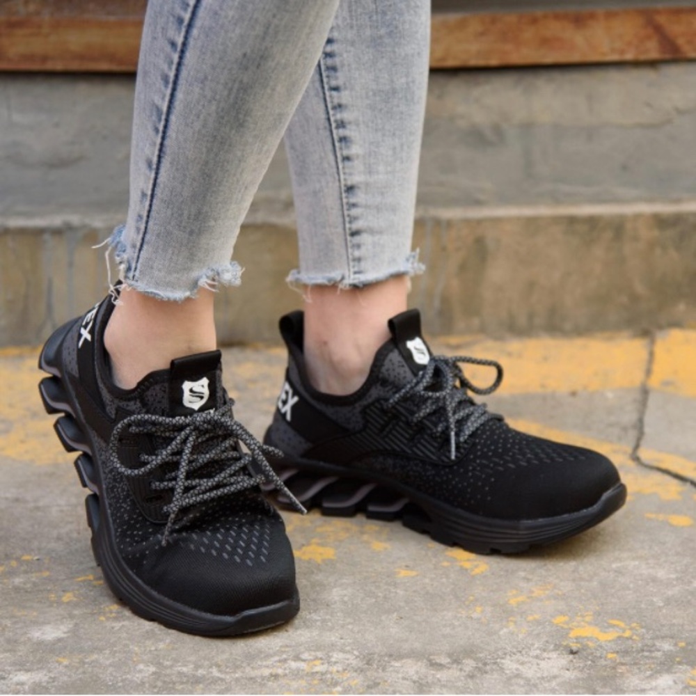 Suadex Steel Toe Sneakers For Men Women Indestructible Work Shoes Lightweight
